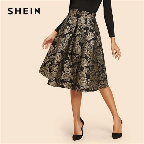 shein skirts knee length|knee length floral shein dresses.